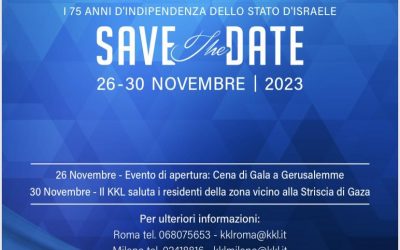 SAVE THE DATE – viaggio in Israele del KKL ITALIA!