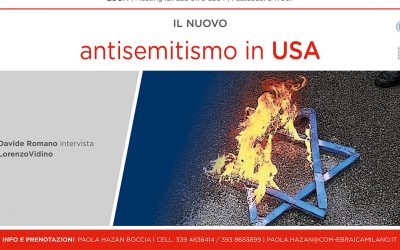 Domenica 19 novembre: Il nuovo antisemitismo in Usa”. La nuova conferenza di Kesher