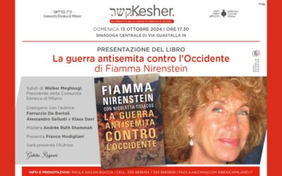 Milano, domenica 13 ottobre : presentazione del libro “La guerra antisemita contro l’Occidente” di Fiamma Nirenstein