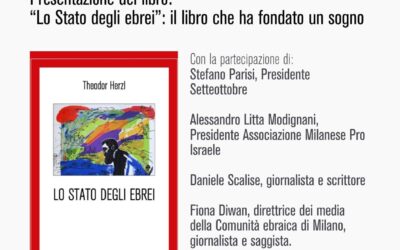 Lo Stato degli Ebrei, presentazione a Milano il 27 ottobre