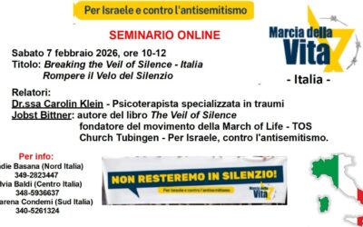 Per Israele e contro l’Antisemitismo – Marcia della Vita – Seminario on line